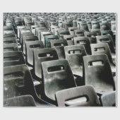 Monochromatic Gray Chairs Cadeaupapier (Vlak)