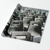 Monochromatic Gray Chairs Cadeaupapier (Uitgerold)