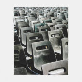 Monochromatic Gray Chairs Fleece Deken (Voorkant)