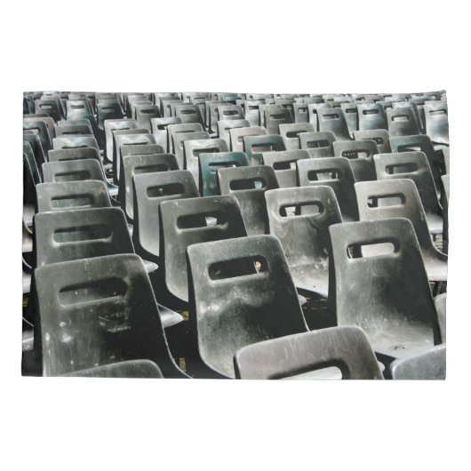 Monochromatic Gray Chairs Kussensloop (Achterkant)