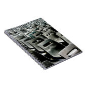 Monochromatic Gray Chairs Notitieboek (Rechterzijde)