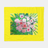 Monochromatic, Rosas, Dianthus caryophyllus,  Gerb Fleece Deken (Voorkant (Horizontaal))