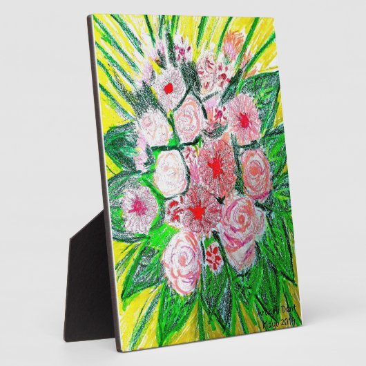 Monochromatic, Rosas, Dianthus caryophyllus,  Gerb Fotoplaat (Zijkant)