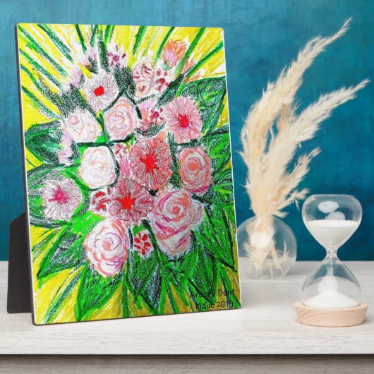 Monochromatic, Rosas, Dianthus caryophyllus,  Gerb Fotoplaat (Zijkant)