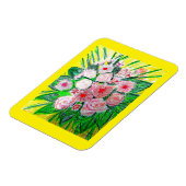 Monochromatic, Rosas, Dianthus caryophyllus,  Gerb Magneet (Linkerzijde)