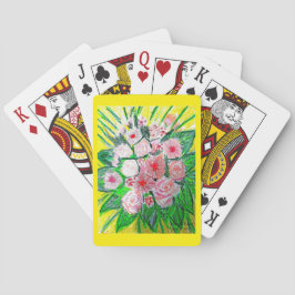 Monochromatic, Rosas, Dianthus caryophyllus, Gerb Pokerkaarten