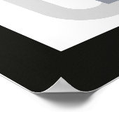 Monochromatisch art deco retro design poster (Hoek)