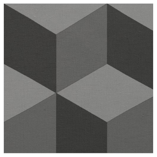 Monochromatisch Cubisme Stof (Close Up)