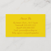 Monochromatisch in Buttery Popcorn Visitekaartje (Achterkant)