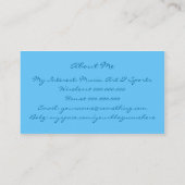 Monochromatisch in Cotton Snoep Blue Visitekaartje (Achterkant)