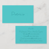 Monochromatisch in tropische fruitmix visitekaartje (Voorkant / Achterkant)