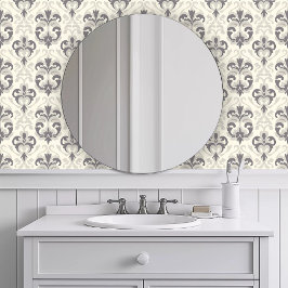 Monochromatisch stoffig Elegant Behang