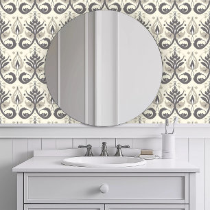 Monochromatisch stoffig Frans Behang