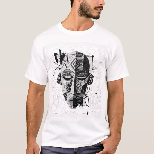 Monochromatisch_Tribal_Fusion_2. T-shirt (Voorkant)