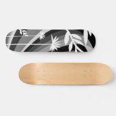 monochromatisch wit Plant Persoonlijk Skateboard (Horizontaal)