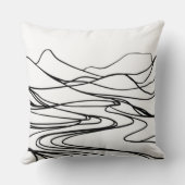 Monochromatisch zen kalm kussen (Achterkant)