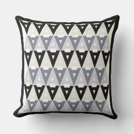 Monochromatische art deco retro design kussen
