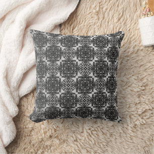 Monochromatische BLK Faux lace Kussen
