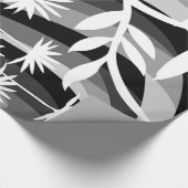 monochromatische bloem cadeaupapier (Hoek)