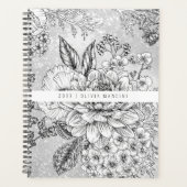 Monochromatische  bloem planner (Voorkant)