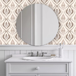 Monochromatische bruine zwepen behang