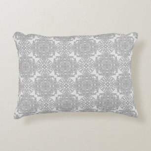 Monochromatische Faux White lace Accent Kussen