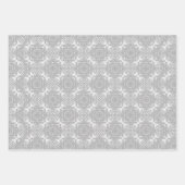 Monochromatische Faux White lace Inpakpapier Vel (Voorkant)