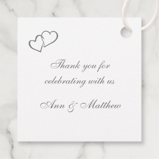 Monochromatische fotografie Witte Callas & pioenen Bedankjes Labels (Achterkant)