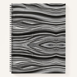 monochromatische golven notitieboek