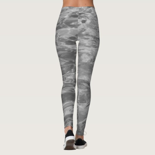 Monochromatische grijze Leggings (Achterkant)