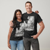 Monochromatische illustraties t-shirt (Unisex)