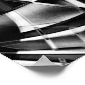 Monochromatische Kaleidoscoop Poster (Hoek)
