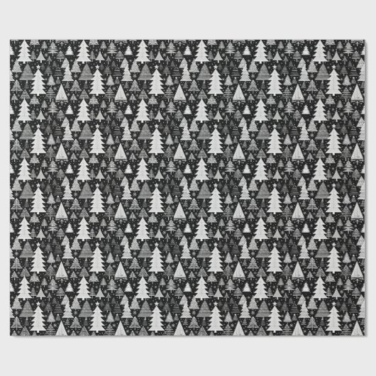 monochromatische kerst cadeaupapier (Vlak)