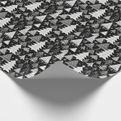 monochromatische kerst cadeaupapier (Hoek)