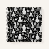 monochromatische kerst notitieboek (Voorkant)