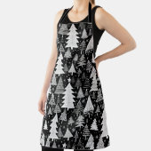 monochromatische kerst schort (Insitu)