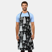 monochromatische kerst schort (Gedragen)