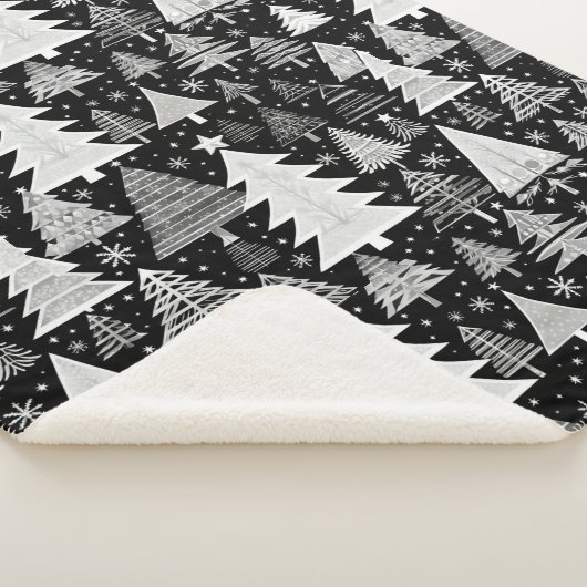 monochromatische kerst sherpa deken (3/4)