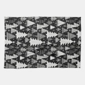 monochromatische kerst theedoek (Horizontaal)