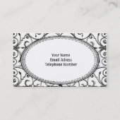 Monochromatische  kroonVisitekaartje Visitekaartje (Achterkant)