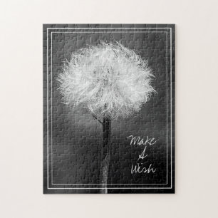 Monochromatische maak een smaakachtige Dandelion P Legpuzzel