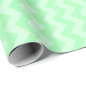 Monochromatische Mint Green Zigzag Cadeaupapier (Rol Hoek)