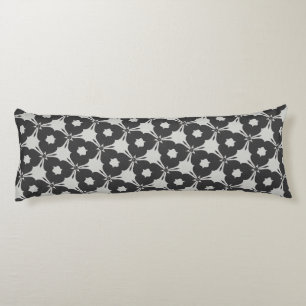 Monochromatische moderne vormen Geometrisch patroo Lichaamskussen