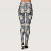 Monochromatische Neutrale Abstracte verf splash ar Leggings (Achterkant)