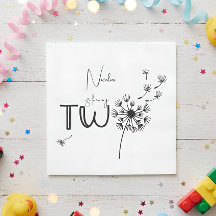 Monochromatische paardenbloem tweede verjaardag