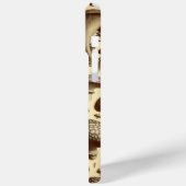 monochromatische paddestoelen Case-Mate iPhone case (Achterkant / Links)