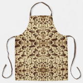 monochromatische paddestoelen schort (Voorkant)