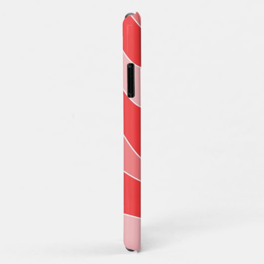 Monochromatische Red Waves iPhone Case (Achterkant/rechts)