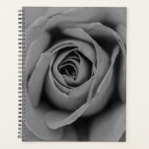 Monochromatische Roos Spiral Weekly/Maandelijkse P