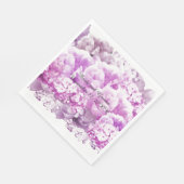 Monochromatische roze bruinbonnen servet (Hoek)